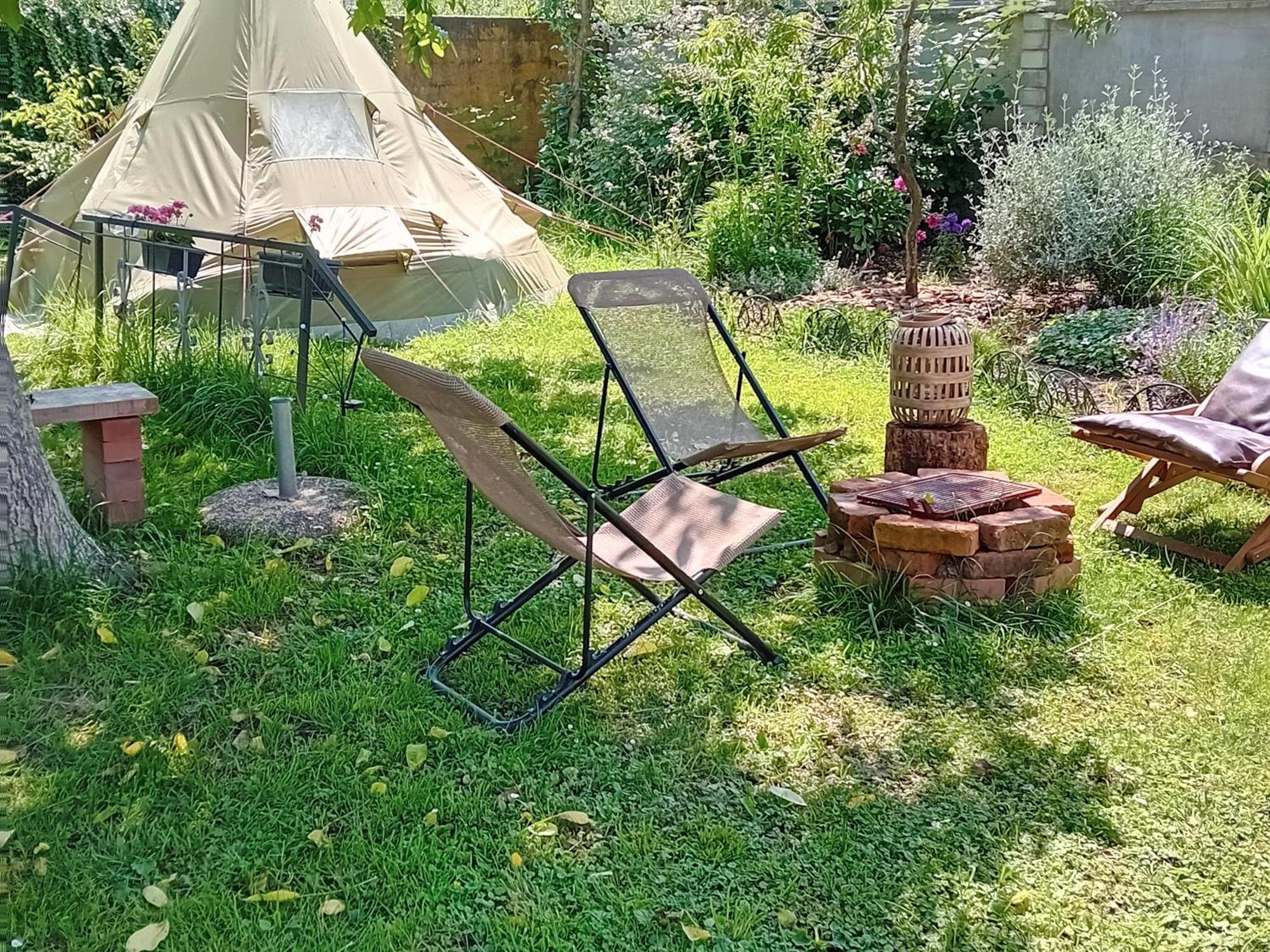 Indian Tent Tipi In Shared Lot And Shared Bathroom Mrse Экстерьер фото